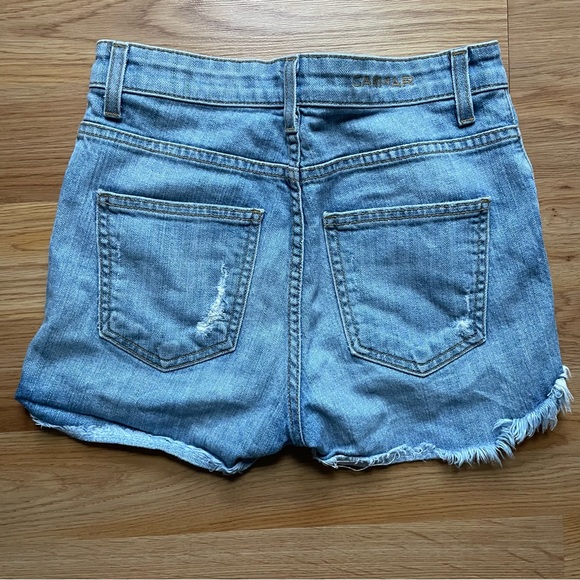 Carmar Denim High-rise Button-fly Shorts - Picture 4 of 5